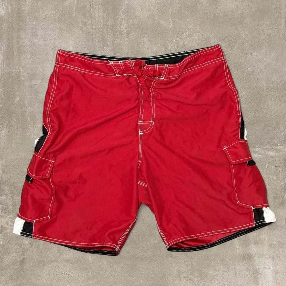 Joe Boxer Y2K Retro Surf Board Shorts Red M